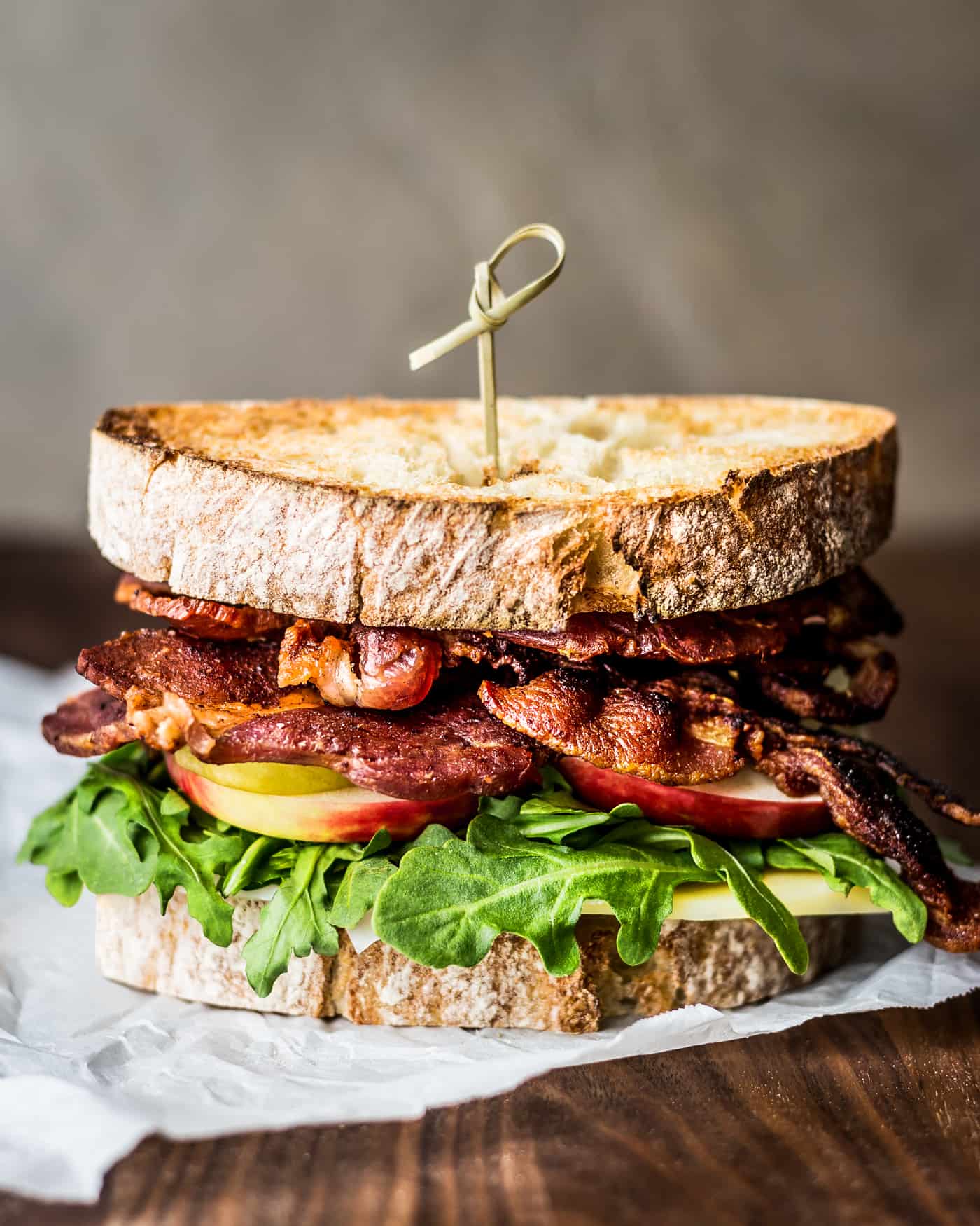 Apple, Bacon and Arugula Sandwich Earthbound Farm