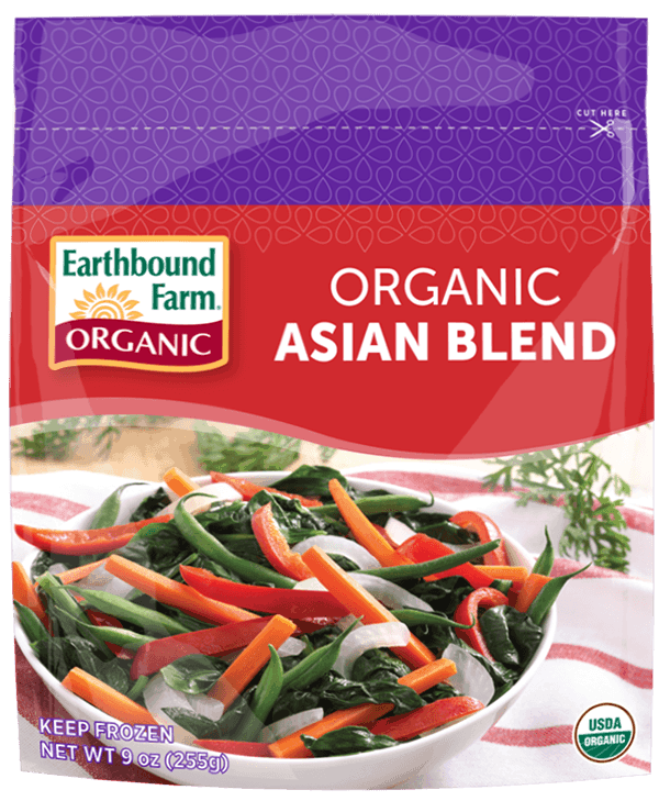 Frozen Organic Asian Stir Fry Vegetable Blend Earthbound Farm