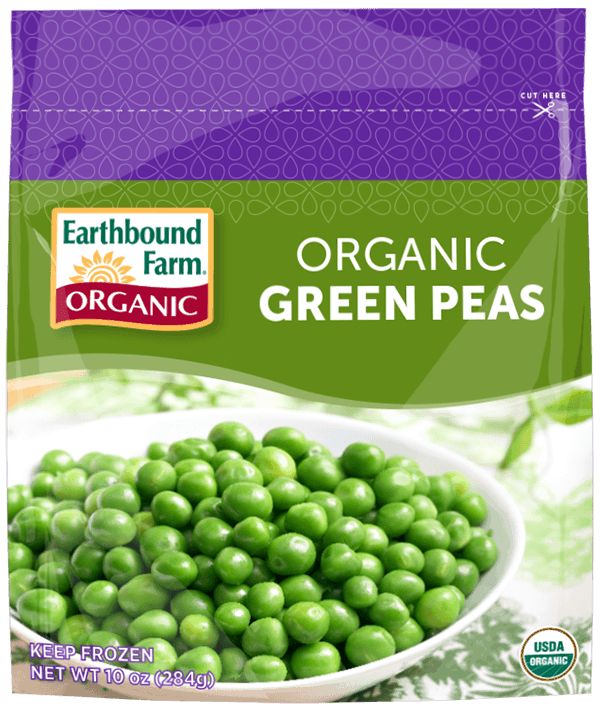 Frozen Organic Green Peas Earthbound Farm Organic Since 1984
