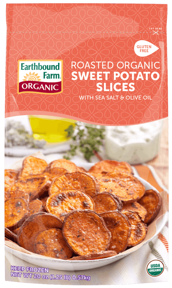 Frozen Organic Sweet Potato Slices Earthbound Farm Since 1984