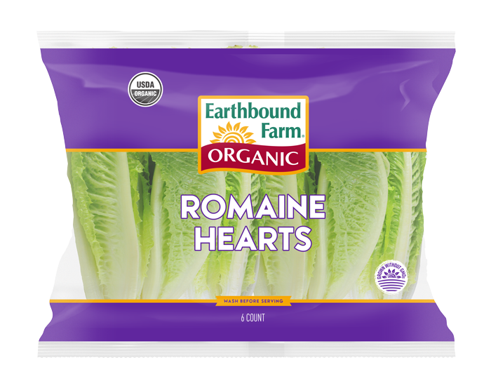 Earthbound Farm Romaine Hearts Six Count