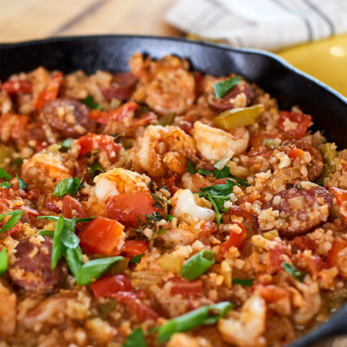 Riced Cauliflower Jambalaya Earthbound Farm