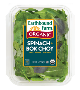 ORGANIC SPINACH AND BOK CHOY