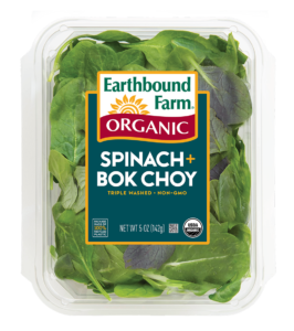 ORGANIC SPINACH AND BOK CHOY