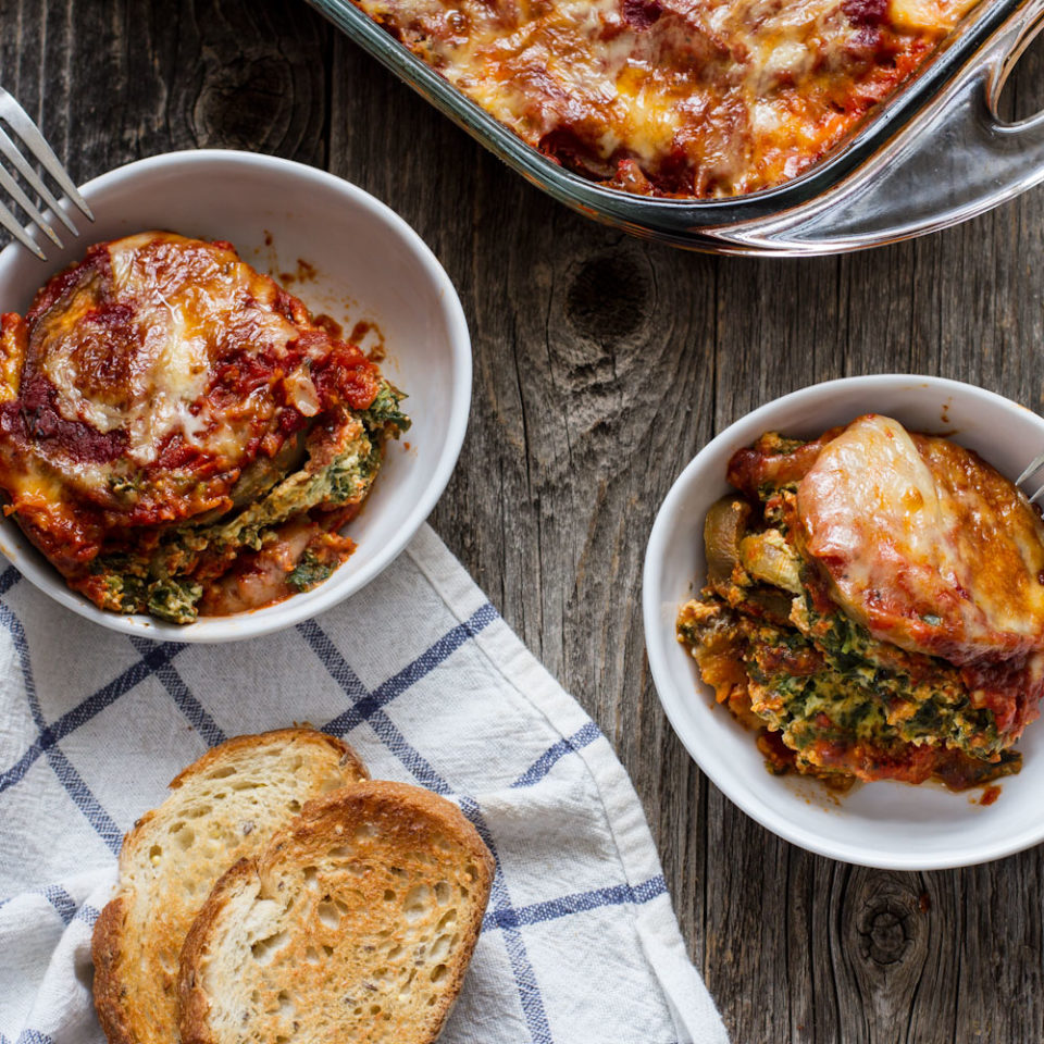 Spinach and Eggplant No-Noodle Lasagna
