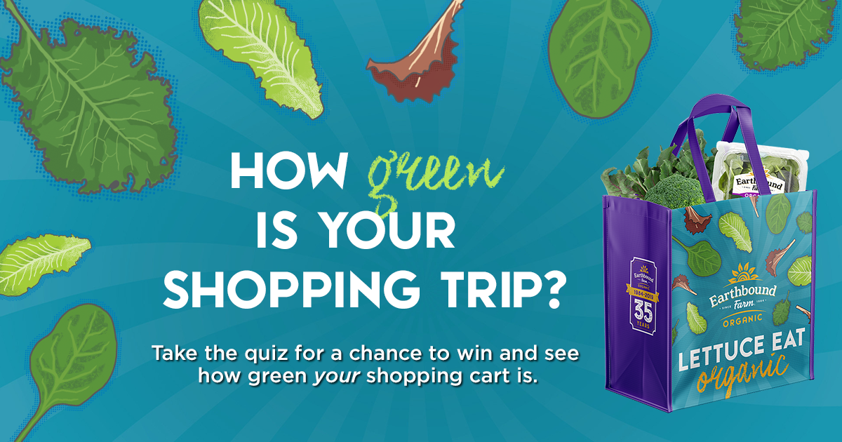 online contests, sweepstakes and giveaways - Every Cart Counts Quiz | Earthbound Farm Organic