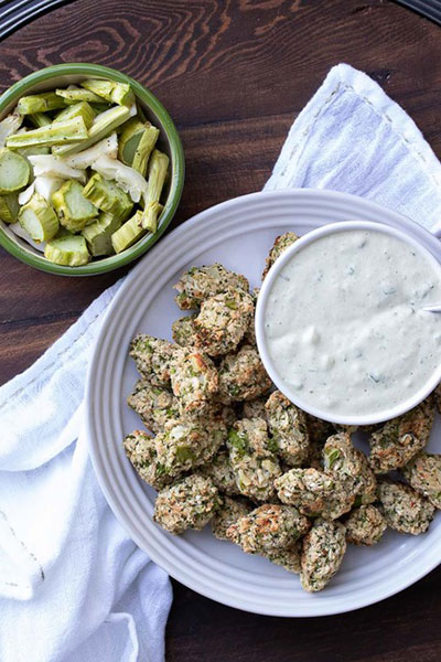 Baked Broccoli Cauliflower Veggie Tots