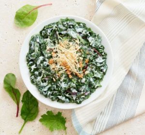 Creamed Parmesan Power Greens Earthbound Farms