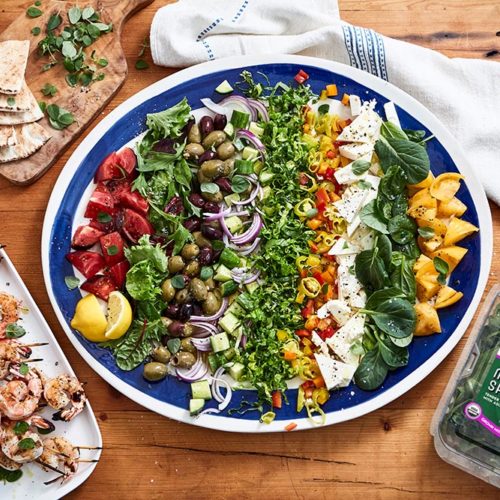 Organic Spring Mix Greek Salad