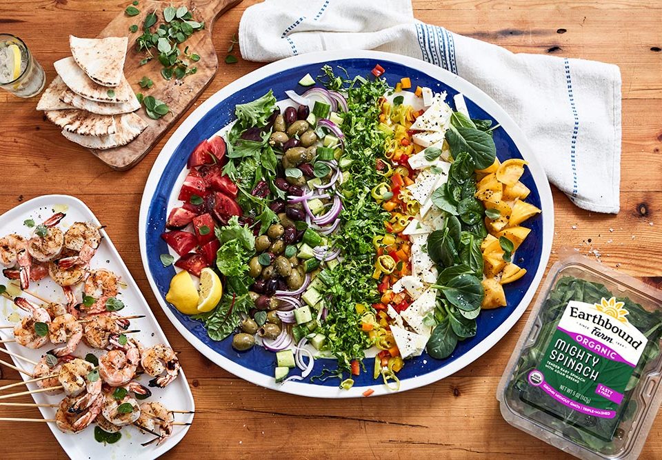Organic Spring Mix Greek Salad