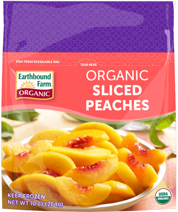 Frozen Organic Peaches Earthbound Farm Organic Since 1984