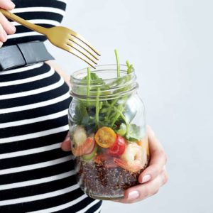 Salad in a jar for kids lunch