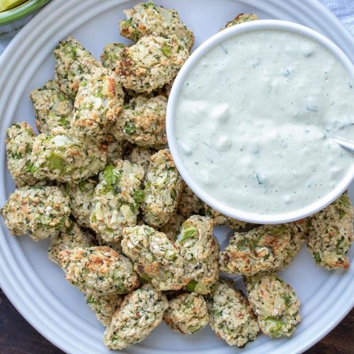 Baked Broccoli Cauliflower Veggie Tots