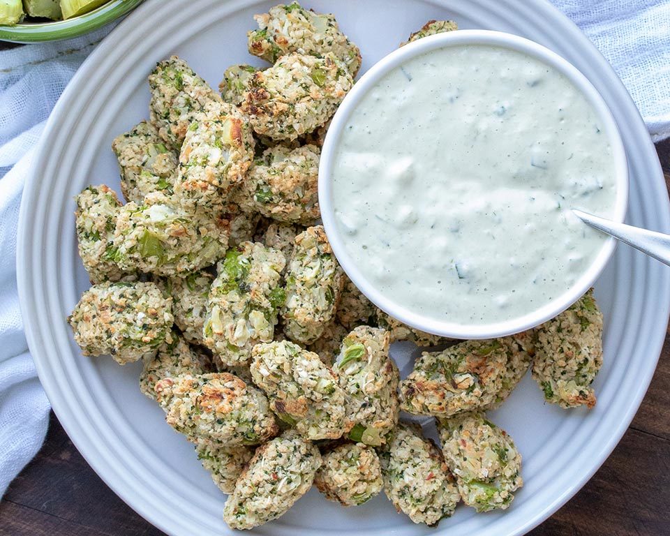 Baked Broccoli Cauliflower Veggie Tots