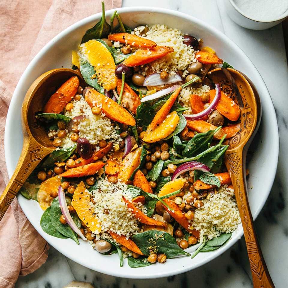 Flavors of Morocco-Inspired Spinach Salad Header Image