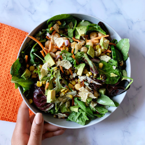 Chickpea Corn and Carrot Salad