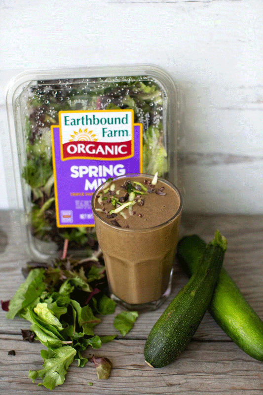 Chocolate Zucchini And Spring Mix Smoothie Image 2