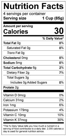 Organic Green Beans NFP