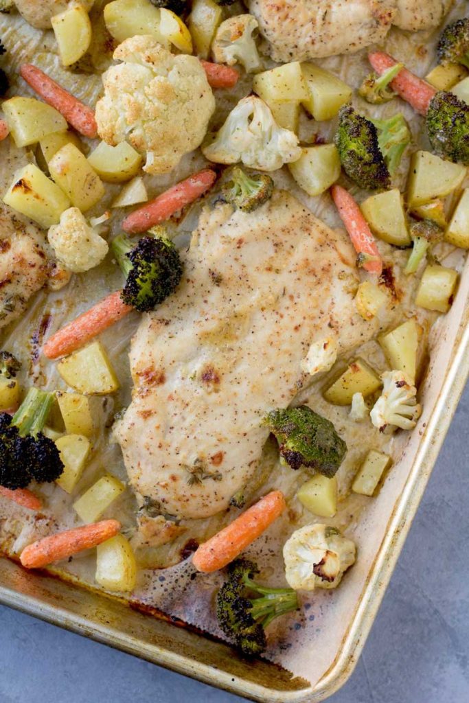 Quick Honey Thyme Chicken and Veggies Image