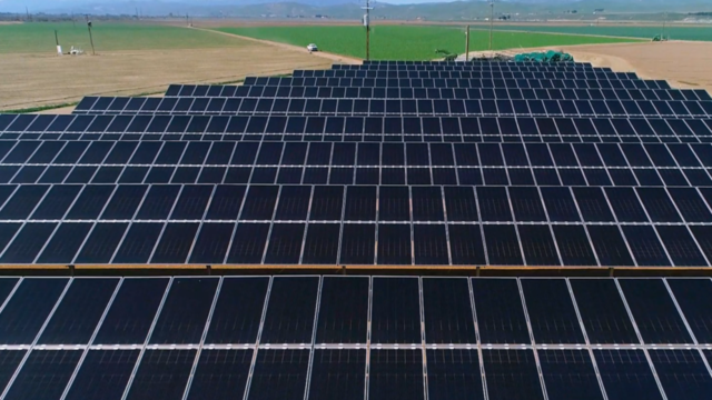 solar panels organic farm