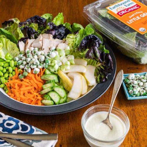 Deconstructed Wasabi Chicken Salad with Little Gems Featured Recipe