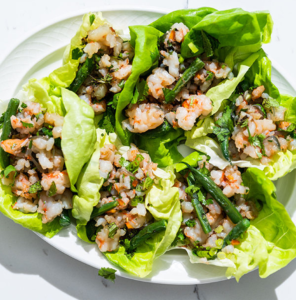 THAI SHRIMP LETTUCE CUPS