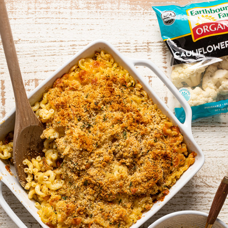 Cauliflower Mac and Cheese Header