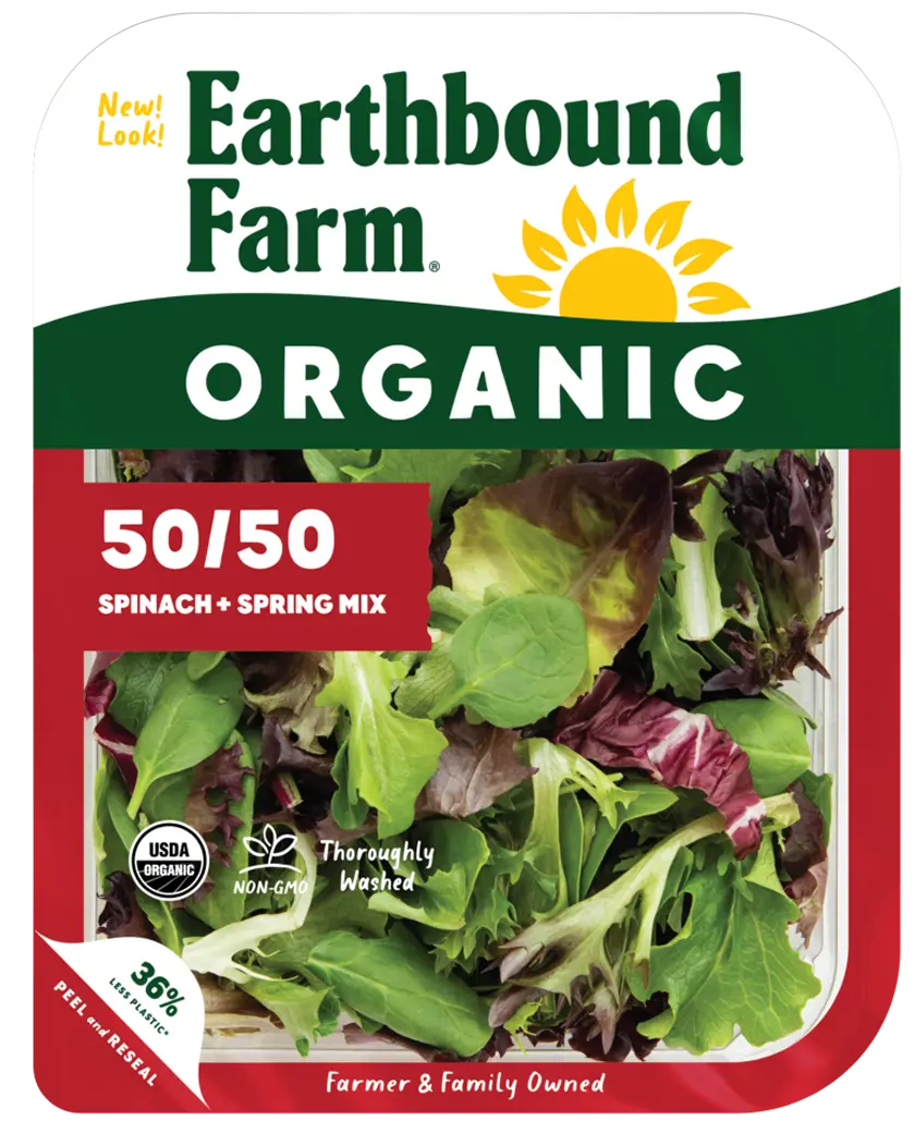 Organic 50/50 Spinach & Spring Mix
