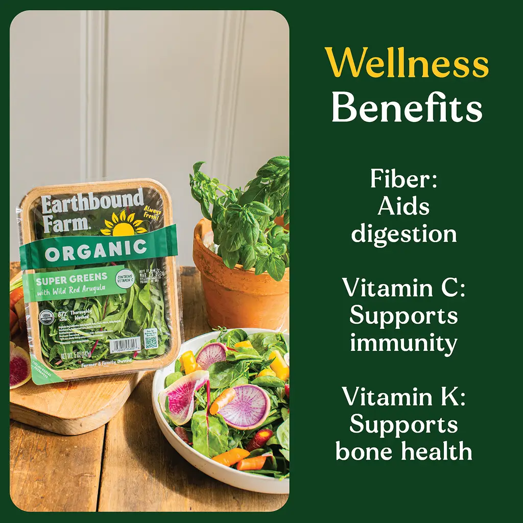 Ebf Super Greens Red Arugula 5oz Fiber_welness Benefits
