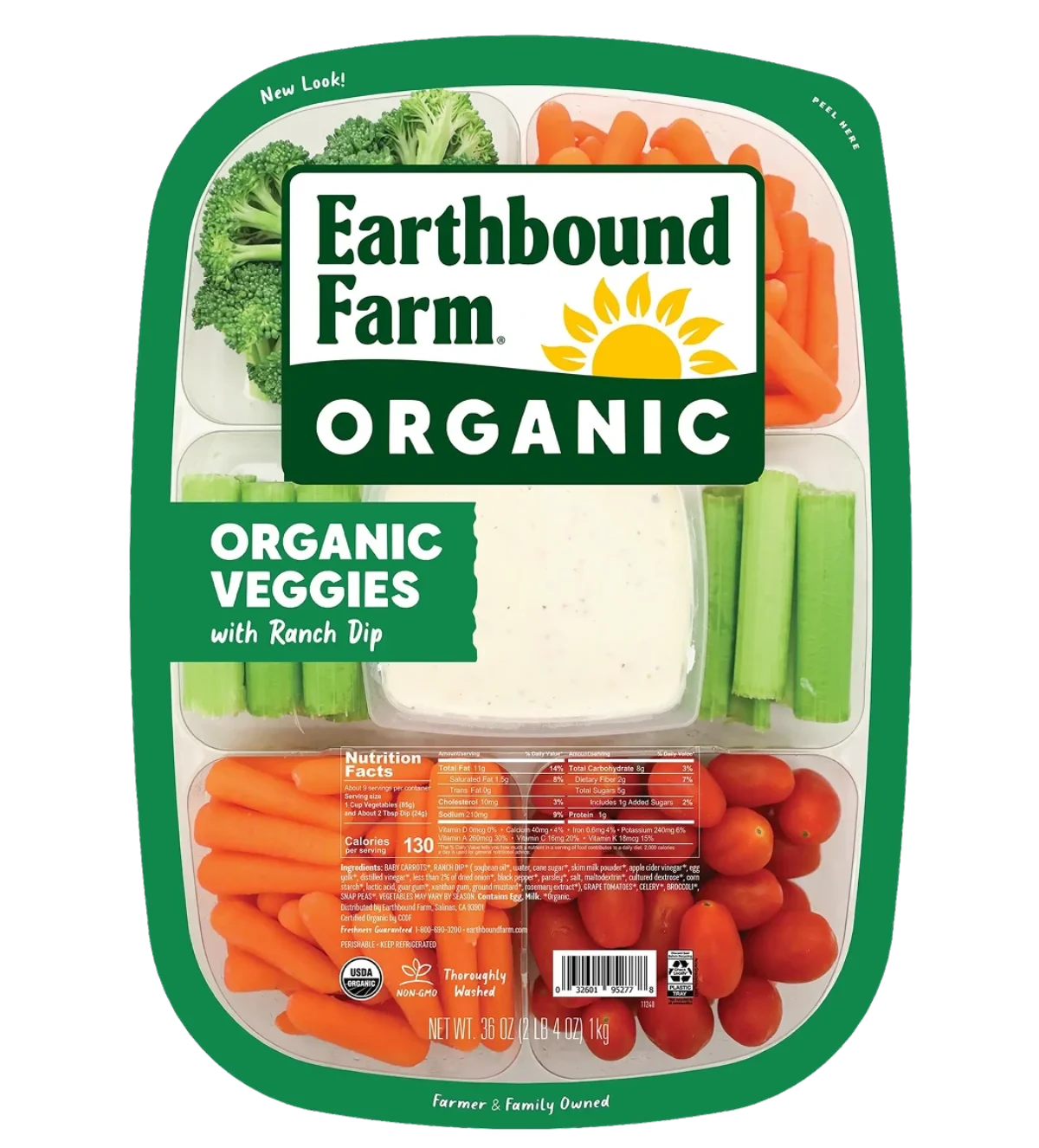 Veg Tray 36 oz - earthboundfarm