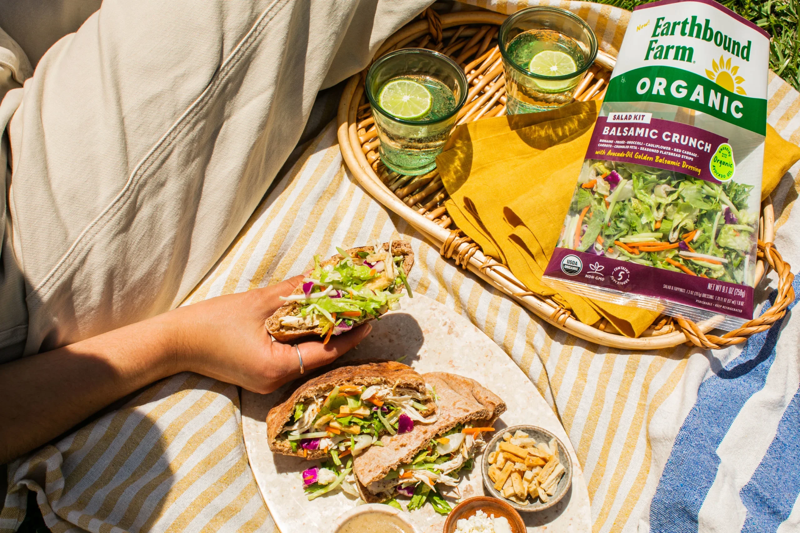 Balsamic Chicken Salad Pita Pockets Featured Package