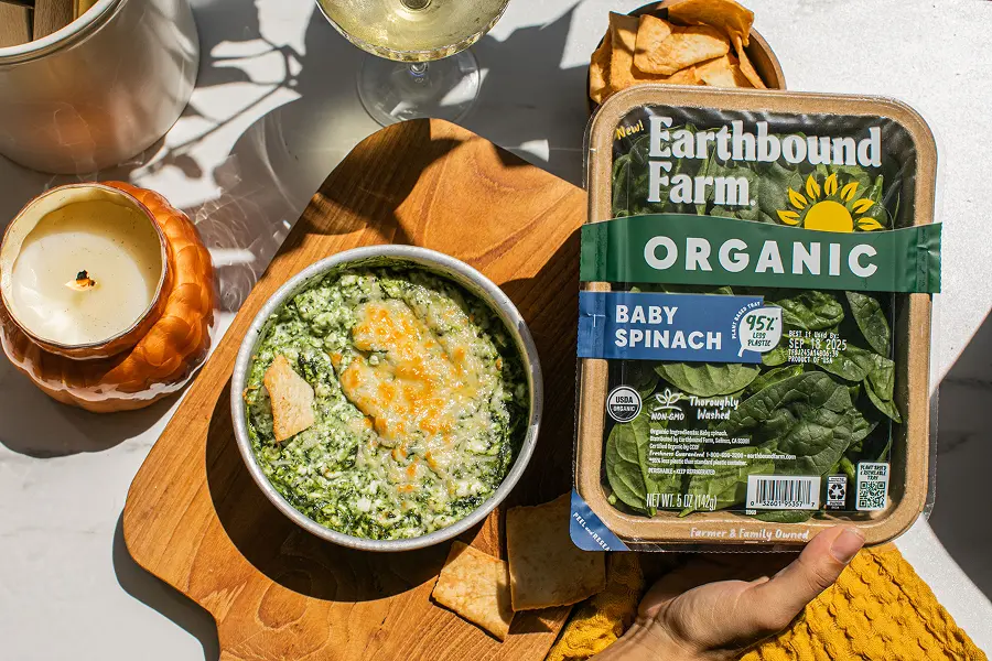 Single-Serve Air Fryer Creamy Spinach Dip with package
