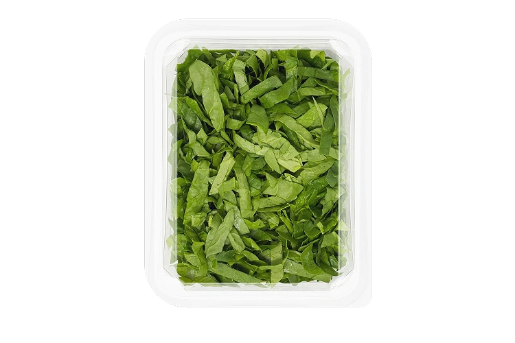Chopped Spinach package - back
