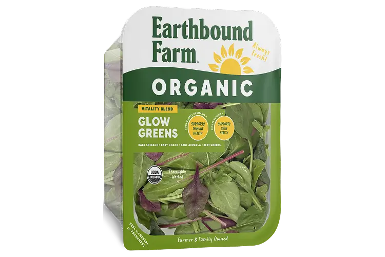 Vitality Glow-Greens 4oz Half View