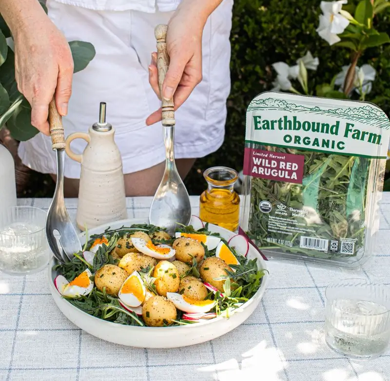 Bistro Potato & Egg Salad with Wild Red Arugula with Package